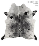 Salt and Pepper Black Cowhide Rug #85300