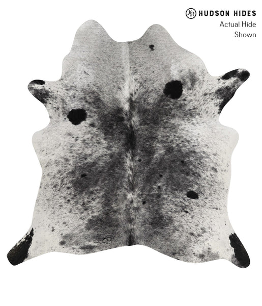 Salt and Pepper Black Cowhide Rug #85300