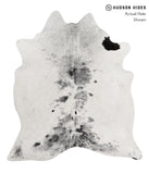 Salt and Pepper Black Cowhide Rug #85323