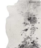 Salt and Pepper Black Cowhide Rug #85323