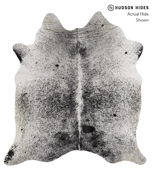 Salt and Pepper Black Cowhide Rug #85324