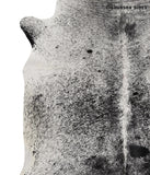 Salt and Pepper Black Cowhide Rug #85324