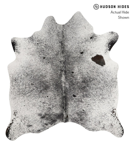 Salt and Pepper Black Cowhide Rug #85327