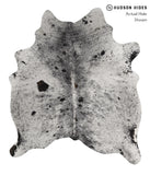 Salt and Pepper Black Cowhide Rug #85329