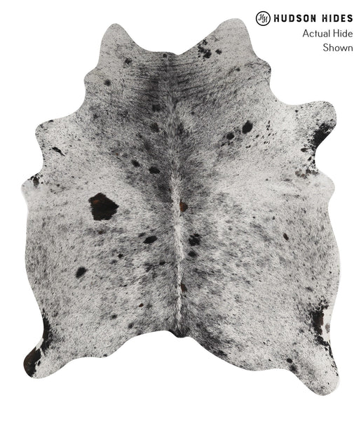 Salt and Pepper Black Cowhide Rug #85329
