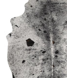 Salt and Pepper Black Cowhide Rug #85329