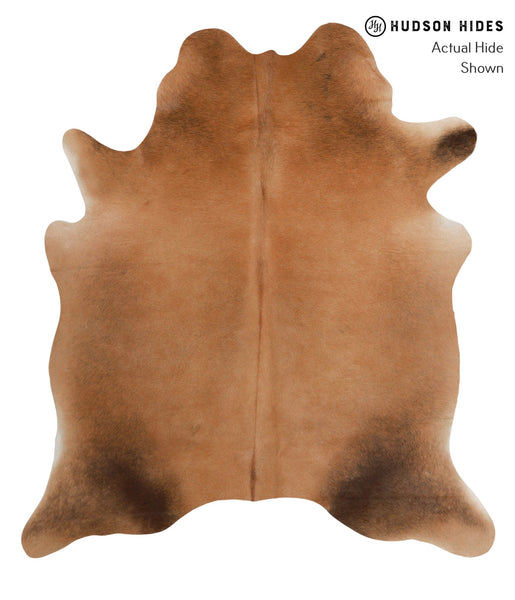 Brown with Red Cowhide Rug #85398