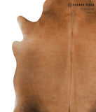 Brown with Red Cowhide Rug #85398