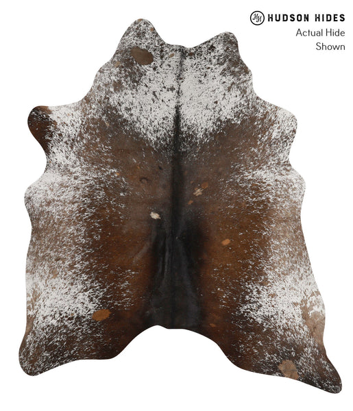 Salt and Pepper Brown Cowhide Rug #85410
