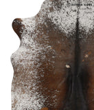 Salt and Pepper Brown Cowhide Rug #85410