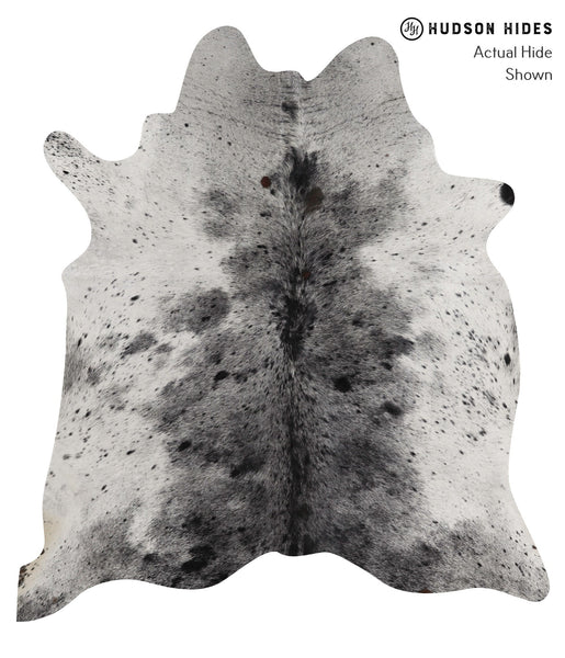 Salt and Pepper Black Cowhide Rug #85427