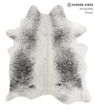 Salt and Pepper Black Cowhide Rug #85433