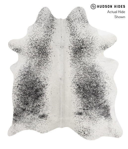 Salt and Pepper Black Cowhide Rug #85433