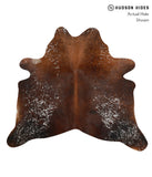 Salt and Pepper Brown Cowhide Rug #85540