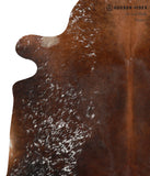 Salt and Pepper Brown Cowhide Rug #85540