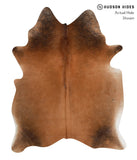 Brown with Red Cowhide Rug #85548