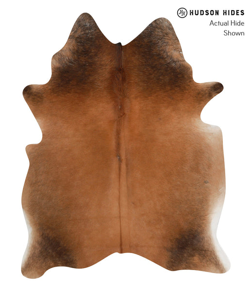 Brown with Red Cowhide Rug #85548