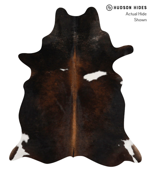 Chocolate and White Cowhide Rug #85560