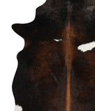 Chocolate and White Cowhide Rug #85560