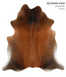Brown with Red Cowhide Rug #85587
