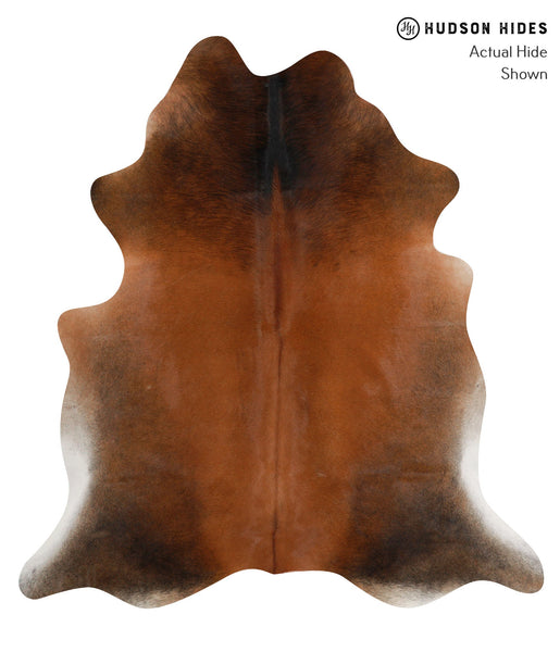 Brown with Red Cowhide Rug #85587