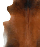 Brown with Red Cowhide Rug #85587