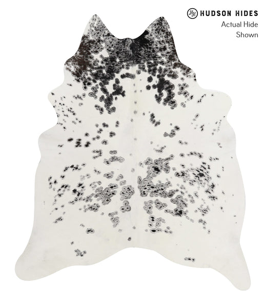 Salt and Pepper Black Cowhide Rug #85700