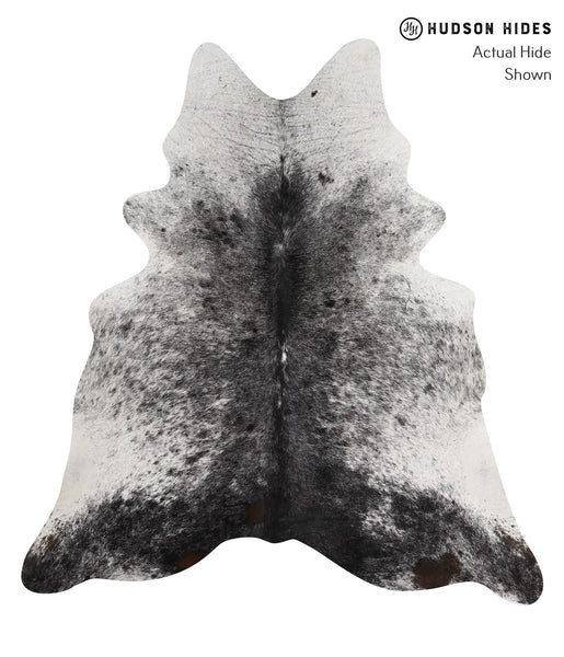 Salt and Pepper Black Cowhide Rug #85717
