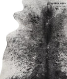 Salt and Pepper Black Cowhide Rug #85717