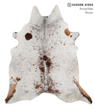 Salt and Pepper Brown Cowhide Rug #85728