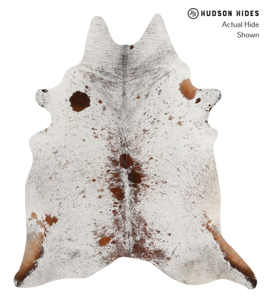 Salt and Pepper Brown Cowhide Rug #85728