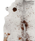 Salt and Pepper Brown Cowhide Rug #85728