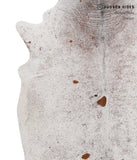 Salt and Pepper Brown Cowhide Rug #85838