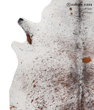 Salt and Pepper Brown Cowhide Rug #86027