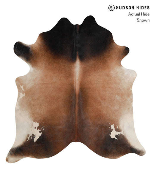 Brown with Red Cowhide Rug #86162