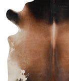 Brown with Red Cowhide Rug #86162