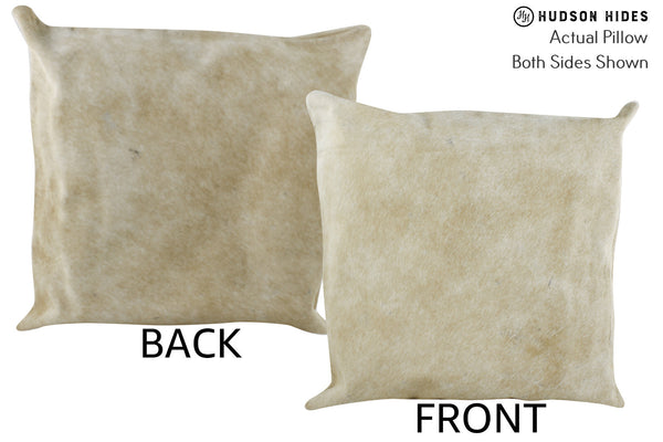 Beige Cowhide Pillow #86644
