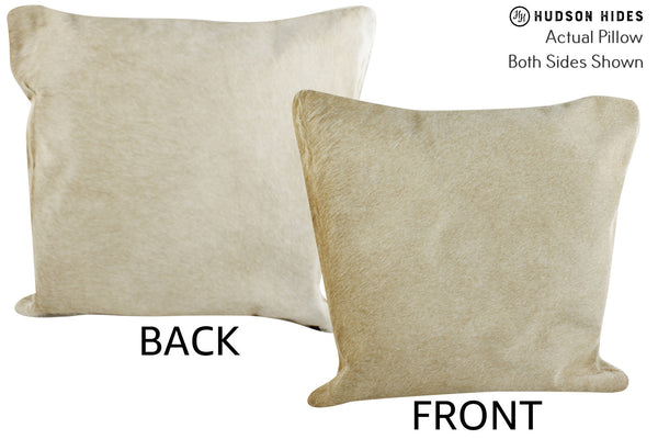Beige Cowhide Pillow #86689