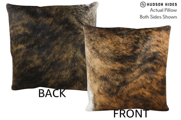 Dark Brindle Cowhide Pillow #87336