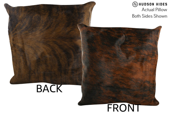 Dark Brindle Cowhide Pillow #87420
