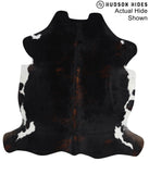 Chocolate and White Cowhide Rug #95289