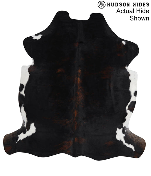 Chocolate and White Cowhide Rug #95289