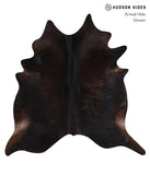 Solid Black Cowhide Rug #A10020