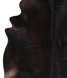 Solid Black Cowhide Rug #A10020
