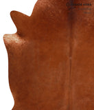 Solid Brown Cowhide Rug #A10029