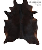 Solid Black Cowhide Rug #A10039