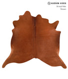 Solid Brown Cowhide Rug #A10058