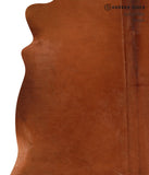 Solid Brown Cowhide Rug #A10058