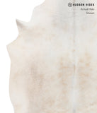 Grey with Beige Cowhide Rug #A10078