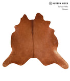 Solid Brown Cowhide Rug #A10174
